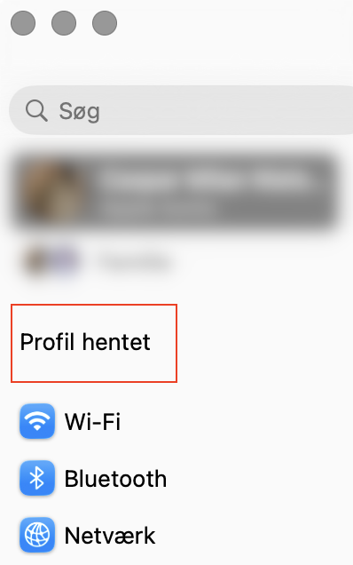 Installer konfigurationsprofil på Mac